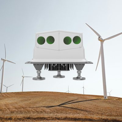 4Hz周波数の風力タービンリダール 最大通路サイズ 500mm と -180°-180° 風力発電における風向き範囲