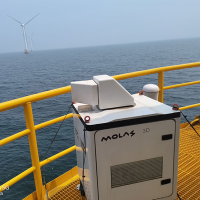 盲点の幅50m 100mの風の測定Lidar 70m/Sの存続の風速